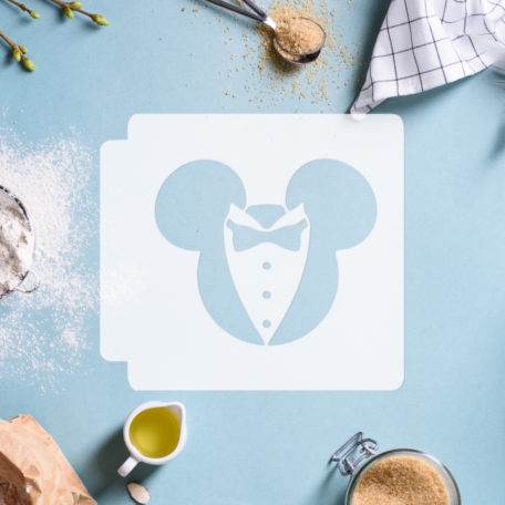 Mickey Mouse Head with Tuxedo 783-D107 Stencil