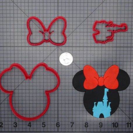 Minnie Mouse Disney Castle Cameo 266-F363 Cookie Cutter Set