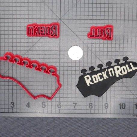 Rock N Roll Guitar Head 266-E972 Cookie Cutter Set