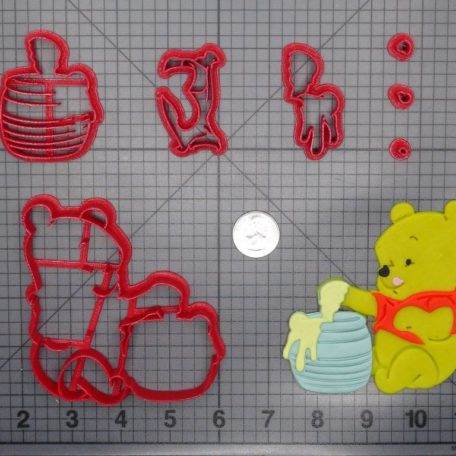 Winnie the Pooh Baby with Hunny Pot 266-E998 Cookie Cutter Set