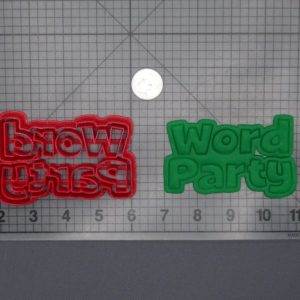 Word Party Logo 266-F354 Cookie Cutter