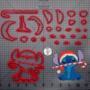 Christmas - Lilo and Stitch - Stitch with Candy Cane 266-F732 Cookie Cutter Set