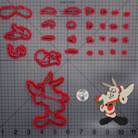 Christmas - Looney Tunes - Bugs Bunny Santa Body 266-F792 Cookie Cutter Set