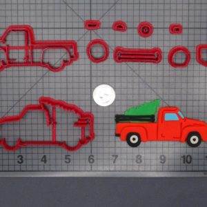 Christmas - Truck with Tree 266-F756 Cookie Cutter Set