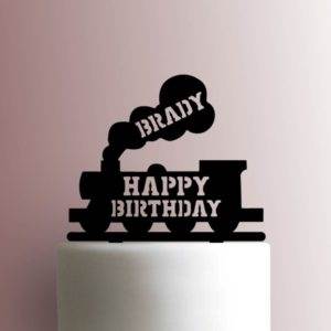 Custom Train Happy Birthday 225-A481 Cake Topper