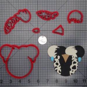 Disney Ears - 101 Dalmatians - Cruella De Vil 266-F629 Cookie Cutter Set