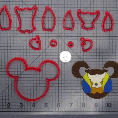 Disney Ears - Beauty and the Beast - Beast 266-F641 Cookie Cutter Set