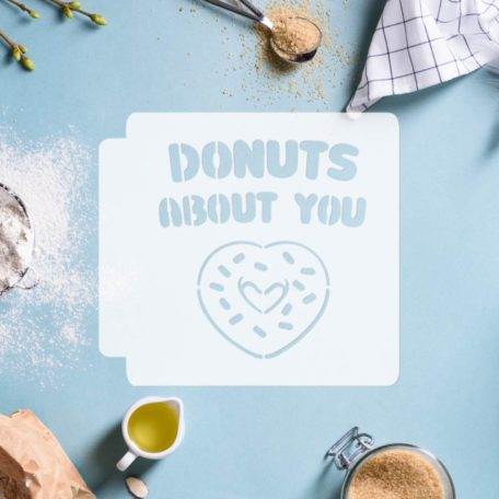 Donuts About You 783-E151 Stencil