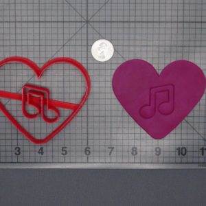 Eighth Note Heart 266-F487 Cookie Cutter