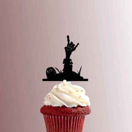 Halloween - Zombie Grave Rock and Roll Hand 228-441 Cupcake Topper