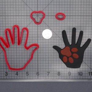 Hand with Paw 266-F773 Cookie Cutter Set