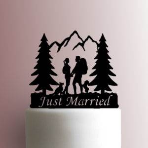 Hiking Couple Just Married 225-A331 Cake Topper