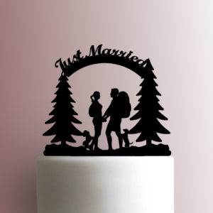 Hiking Couple Just Married 225-A334 Cake Topper