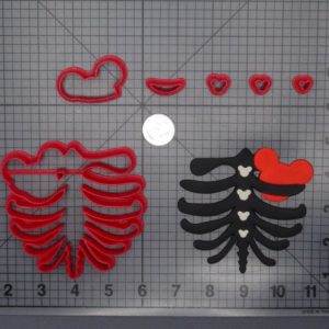 Mickey Mouse Rib Cage Heart 266-F644 Cookkie Cutter Set
