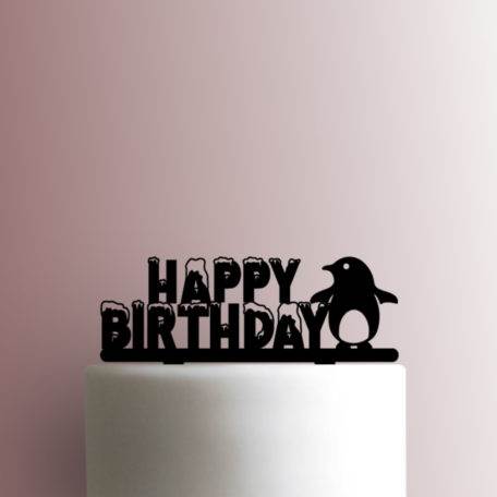 Penguin Happy Birthday 225-A354 Cake Topper