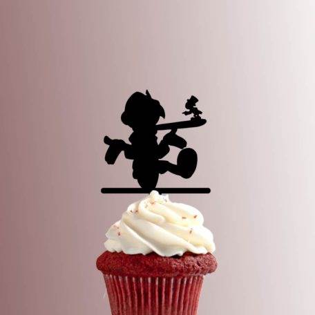 Pinocchio and Jiminy Cricket 228-430 Cupcake Topper