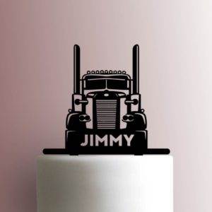 Semi Truck 225-A401 Custom Cake Topper