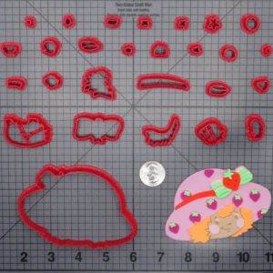 Strawberry Shortcake Head 266-F160 Cookie Cutter Set