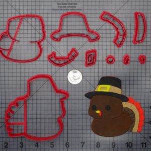 Thanksgiving - Turkey in Pilgrim Hat 266-F750 Cookie Cutter Set