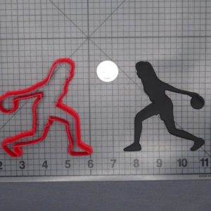 Bowling Stance 266-F862 Cookie Cutter Silhouette