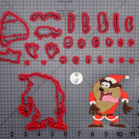 Christmas - Looney Tunes - Taz Santa Body 266-F795 Cookie Cutter Set
