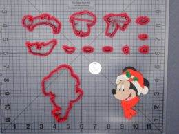 Christmas - Minnie Mouse in Santa Hat 266-F731 Cookie Cutter Set