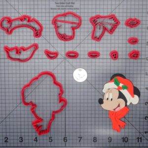 Christmas - Minnie Mouse in Santa Hat 266-F731 Cookie Cutter Set