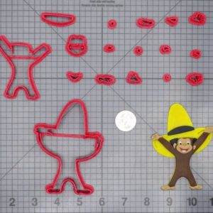 Curious George - George Monkey with Hat 266-F980 Cookie Cutter Set