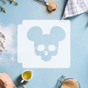 Mickey Mouse Skull Head 783-D850 Stencil