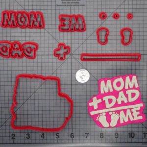 Mom Plus Dad Equals Me 266-F886 Cookie Cutter Set