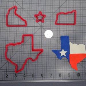 Texas Lone Star State 266-F958 Cookie Cutter Set