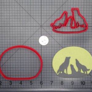 Wolf Pack with Moon 266-F953 Cookie Cutter Set