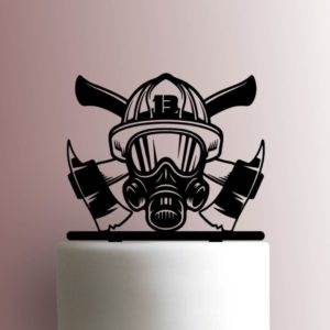 Custom Firefighter with Axe Age 225-A595 Cake Topper