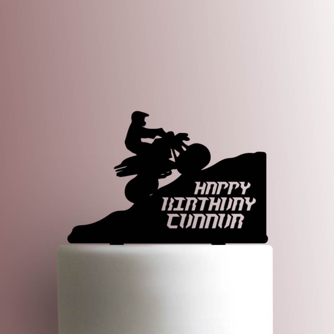 Custom Happy Birthday Name Atv Driver 225 A600 Cake Topper Jb Cookie Cutters