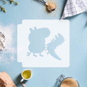 Peppa Pig - George and Dinosaur 783-F094 Stencil