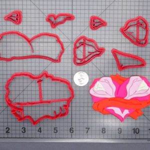 Rose Flower Heart 266-G144 Cookie Cutter Set