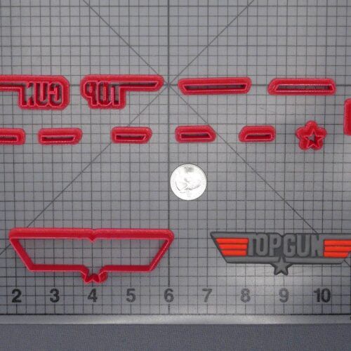 Top Gun Logo 266-F239 Cookie Cutter Set