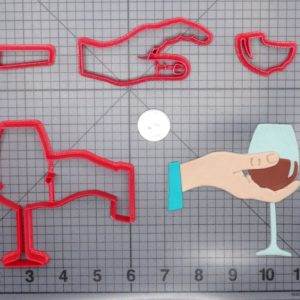 Wine Glass in Hand 266-G143 Cookie Cutter Set