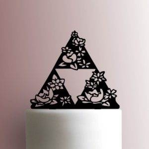 Legend of Zelda - Triforce with Flowers 225-A701 Cake Topper