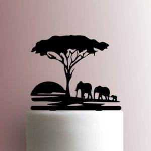 Elephant Safari 225-A675 Cake Topper