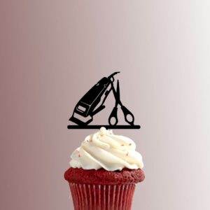 Hair Clippers and Scissors 228-499 Cupcake Topper