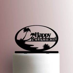 Beach Happy Retirement 225-A811 Cake Topper