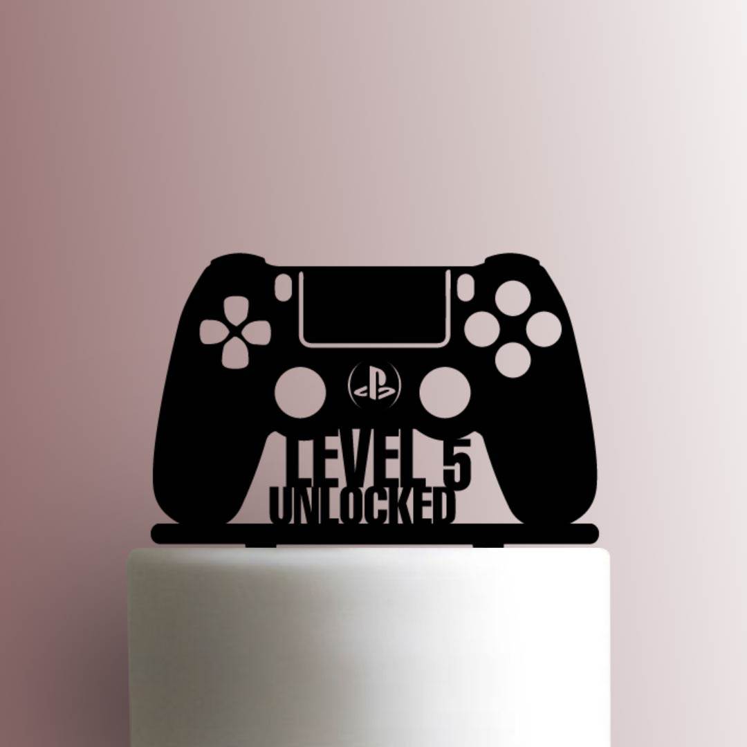 Gamer Birthday Video Game Level up Cookie Stencil Digital 