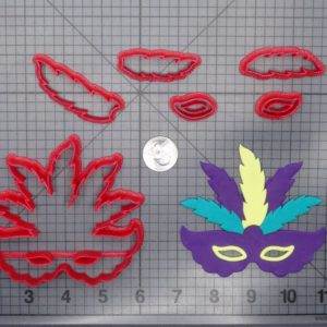 Mardi Gras - Masquerade Mask 266-G453 Cookie Cutter Set