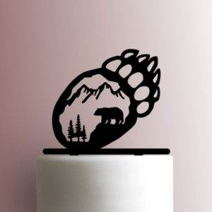 Bear Paw Scene 225-A859 Cake Topper