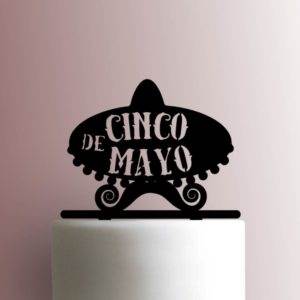 Cinco De Mayo - Sombrero with Mustache 225-A880 Cake Topper