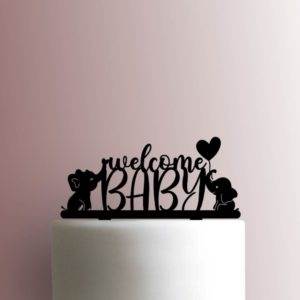 Elephant Welcome Baby 225-A895 Cake Topper