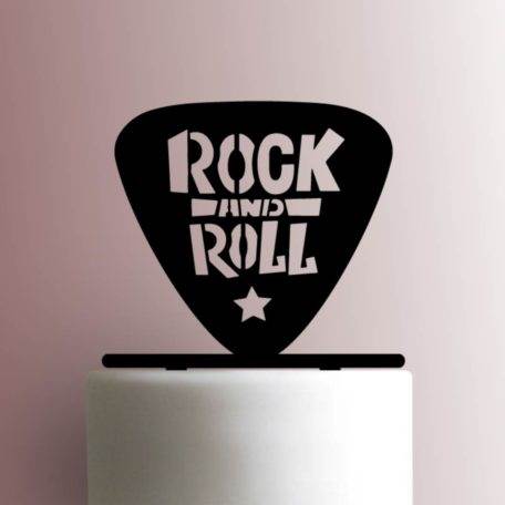 Guitar Pick Rock and Roll 225-A863 Cake Topper