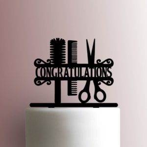 Hairstylist Congratulations 225-A909 Cake Topper