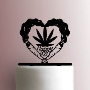 Joint Heart Happy 420 225-A816 Cake Topper